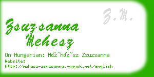 zsuzsanna mehesz business card